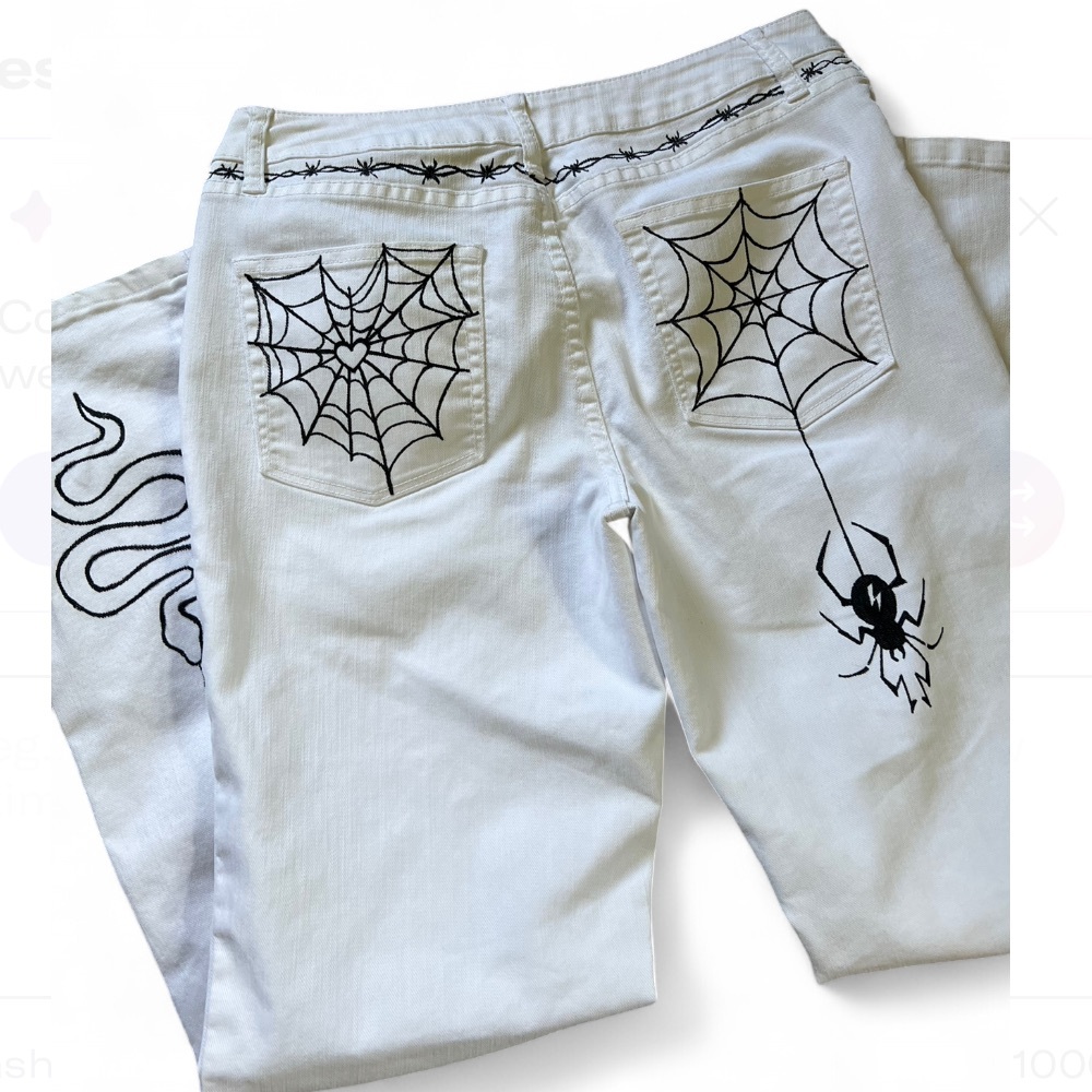 Custom White Jeans